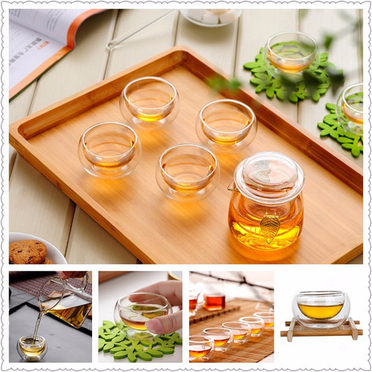 Elegant Clear Drinking Cup Heat Resistant